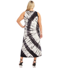 Load image into Gallery viewer, Showcase a vibrant tie-dye pattern in this dress that features a flattering silhouette and is perfect for strolling through the city or attending a gathering. The convenient jersey fabrication ensures you look put together and polished in wrinkle-free fabric.