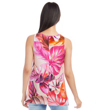 Load image into Gallery viewer, Stay cool and comfortable while enjoying the lightweight and flowy feel of this eco-friendly tank, making it a versatile piece for various occasions. The asymmetry of the tank's chic hem showcases a contemporary design with its unique and flattering silhouette.