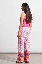 Load image into Gallery viewer, Featuring a lively floral pattern and border detailing, these wide leg pants are a must-have for any casual wardrobe. With an adjustable drawstring waist and flexible fabric, comfort is guaranteed with every stride.