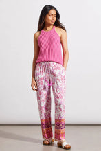 Load image into Gallery viewer, Featuring a lively floral pattern and border detailing, these wide leg pants are a must-have for any casual wardrobe. With an adjustable drawstring waist and flexible fabric, comfort is guaranteed with every stride.