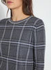 Load image into Gallery viewer, Made with a seasonless and lightweight Knit Jacquard, the Priscilla Embellished Sweater offers long sleeves, a crewneck and microbead trim inserted along the front neckline.
