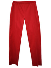 Load image into Gallery viewer, Every wardrobe needs a fabulous red pant, and our Rebecca red capri pant by Karen Kane is the perfect pant to add to your spring/summer collection. Pair with a white or black top and a pair of sandals for a fashionable look.