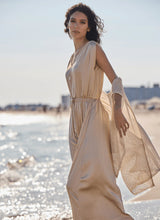 Load image into Gallery viewer, Add a layer of shimmer and sophistication with the Riva Mesh Sequin Shrug by Lysse. Designed to dazzle, this lightweight open-front shrug features a sheer mesh base adorned with delicate sequins that catch the light with every movement. The cropped silhouette and fluid drape make it the perfect finishing touch for sleeveless tops, dresses, or elevated evening looks.