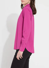 Load image into Gallery viewer, The Roll Tab Button Down Shirt is designed with a slim fit and a curved, hip-length hem that extends longer in the back than the front. Made from stretchable, wrinkle-resistant Microfiber, this women's shirt boasts versatile tab sleeves that can be easily rolled up, complemented by a raw-edge hem.