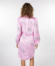 Load image into Gallery viewer, Witta Wrap Dress Pink with Rope Print - EsQualo SP2314008