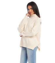 Load image into Gallery viewer, Final Sale Sawyer Sand Turtleneck Sweater - Karen Kane 4L89623