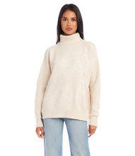 Load image into Gallery viewer, Final Sale Sawyer Sand Turtleneck Sweater - Karen Kane 4L89623