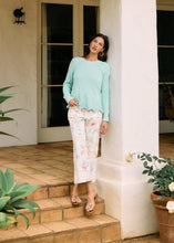 Load image into Gallery viewer, This lightweight and breathable sweater, crafted from 100% cotton, offers unparalleled comfort and style. Featuring a unique scalloped hem design, a crew neckline, and long sleeves, it’s a versatile piece that complements any outfit, whether paired with jeans, skirts, or tailored trousers. Perfect for layering, this sweater is an essential addition to your fashion collection.