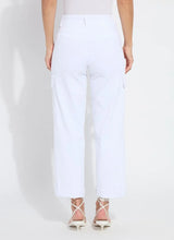 Load image into Gallery viewer, Shop the Scout High Waist Cuffed Cargo Pants - Crafted with premium 4-way stretch Knit Denim for ultimate comfort and style. Featuring classic cargo design with patch and side pockets for a slimming effect, plus a back yoke and belt loops. These high-waisted, wide-leg pull-on pants include a patented concealed waistband for a sleek fit. Wear cuffed or uncuffed to match your style and mood.