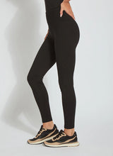 Load image into Gallery viewer, Lysse's classic Signature Center Seam full-length leggings are crafted from 4-way stretch Ponte, providing a snug fit. Ideal for both leisure and work, they boast a concealed signature waistband, central seam detailing, and a sleek silhouette.
