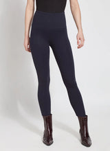 Load image into Gallery viewer, Lysse's classic Signature Center Seam full-length leggings are crafted from 4-way stretch Ponte, providing a snug fit. Ideal for both leisure and work, they boast a concealed signature waistband, central seam detailing, and a sleek silhouette.