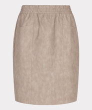 Load image into Gallery viewer, Taupe skirt against a light gray background.