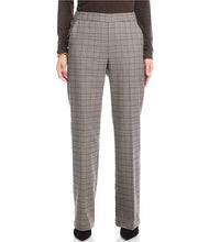 Load image into Gallery viewer, Plaid pants, brown long sleeve top and black shoes worn by a model against a white background.