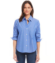 Load image into Gallery viewer, Enhance your style with this shirt designed with ruched sleeves, which you can adjust for a gathered look and tailored fit. This shirt's adaptability makes it perfect for pairing with jeans for a casual yet fashionable weekend outfit, or with your preferred trousers for a polished professional look.