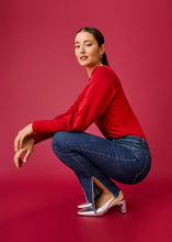 Load image into Gallery viewer, Final Sale Suzanne Straight Leg Denim with Rhinestone Embellishments- FDJ French Dressing 6789809