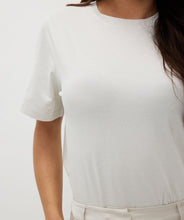 Load image into Gallery viewer, Elevate your wardrobe and sparkle with our Samia Short Sleeve Wide Fit Lurex T-Shirt, designed for women who value comfort and style. Made with a shimmering lurex fabric blend, this versatile top is a must-have for casual outings or dressed-up evenings. This t-shirt offers a flattering fit and just the right amount of shimmer.
Perfect as a spring fashion essential, pair this sparkling t-shirt with your favorite jeans or skirts for an effortlessly chic look and wear under a favorite blazer or cardigan.