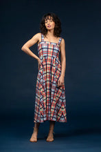Load image into Gallery viewer, A fresh take on classic prep, the Heather Dress by Smith & Quinn brings effortless charm to warm-weather dressing. Shown in the breezy Coastal Plaid print, this sleeveless silhouette features a tailored bodice, flattering square neckline, and a softly flared skirt that moves with ease. Crafted from S&Q Signature Stretch fabric, it offers breathable comfort, wrinkle resistance, and a polished finish that transitions seamlessly from day to night.