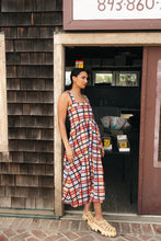 Load image into Gallery viewer, A fresh take on classic prep, the Heather Dress by Smith & Quinn brings effortless charm to warm-weather dressing. Shown in the breezy Coastal Plaid print, this sleeveless silhouette features a tailored bodice, flattering square neckline, and a softly flared skirt that moves with ease. Crafted from S&Q Signature Stretch fabric, it offers breathable comfort, wrinkle resistance, and a polished finish that transitions seamlessly from day to night.