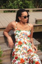 Load image into Gallery viewer, Romantic and refined, the Paloma Dress by Smith & Quinn is your go-to for effortless elegance. Shown in the painterly Evetide Garden print, this sleeveless silhouette features a flattering square neckline, fitted bodice, and a softly flared skirt that moves with grace. Crafted from S&Q Signature Stretch fabric, it offers breathable comfort, wrinkle resistance, and a polished finish that transitions seamlessly from day to evening.