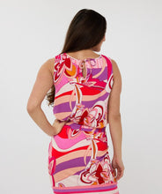 Load image into Gallery viewer, Make a statement with the EsQualo Tira Top! Featuring dazzling bead embellishments, bold, vibrant colors, and a chic disco-inspired design, this stylish top adds a touch of glamour to any outfit. Perfect for a night out or elevating your everyday look.