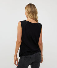 Load image into Gallery viewer, The Thyra Top by EsQualo offers a stylish look with its flattering V-neck silhouette and delicate beading embellishments. Created with high-quality materials, this top is perfect for both casual and formal occasions, adding a touch of elegance to any outfit. Wear it with denim or layer it under a jacket or blazer to complete the look.