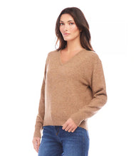 Load image into Gallery viewer, Cozy up in this soft V-neck sweater. Perfect for lounging or a casual day out. A wardrobe staple that's anything but basic.