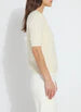 Load image into Gallery viewer, Valentina Pearl Short Sleeve Sweater in Icing - Lysse 21-3457-M7