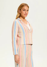 Load image into Gallery viewer, Yvette Yarn Dye Striped Crop Blazer, Aperol Stripe - FDJ French Dressing 1917864