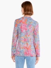 Load image into Gallery viewer, A colorful unique novelty top, perfect for matching with just about any solid color, is a perfect style to add a pop of color into your life. Our Alena is an easy knit long-sleeved pullover shape that sits at the hip. We love the textured appearance and the random interplay of the colors.