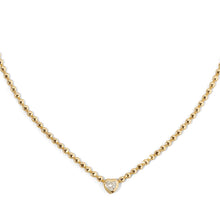 Load image into Gallery viewer, How stunning is this bezel set cubic zirconia heart necklace? A perfect piece to wear on its own or layer together with other favorites for an even more fashionable look.