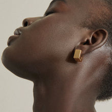 Load image into Gallery viewer, QWIN QUADRO GOLD MINI HOOPS - BLING BAR