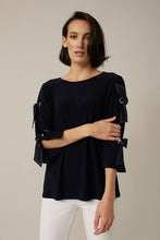 Load image into Gallery viewer, FINAL SALE BELISIMA BOW DETAIL TOP - JOSEPH RIBKOFF 221026