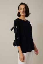 Load image into Gallery viewer, FINAL SALE BELISIMA BOW DETAIL TOP - JOSEPH RIBKOFF 221026