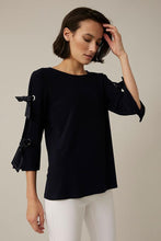Load image into Gallery viewer, FINAL SALE BELISIMA BOW DETAIL TOP - JOSEPH RIBKOFF 221026