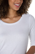 Load image into Gallery viewer, Introducing two tops in one; our Elise reversible rib top that reverses from a scoop neck to a V-neck! That's right, two different looks in one! This fabulous top is extremely lightweight and just perfect for layering under your favorite jacket or cardigan.