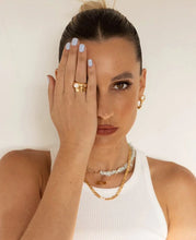 Load image into Gallery viewer, FINAL SALE FRANKIE PEARL GOLD RING - BLING BAR