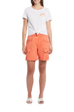 Load image into Gallery viewer, FINAL SALE WILLA GUAVA PULL ON CUFFED SHORT - TRIBAL