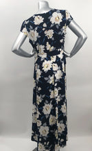 Load image into Gallery viewer, Simply stunning is this gorgeous floral pattern high-low dress with a wrap look. A gorgeous polyester fabric drapes beautifully and creates a lovely silhouette. A figure flattering dress, our Mia is a perfect dress for your memorable events.