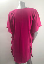 Load image into Gallery viewer, FINAL SALE MELANIE MAGENTA BUTTERFLY DRAPE DRESS - JADE MELODY TAM