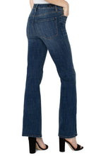 Load image into Gallery viewer, SEEN IN OPRAH QUARTERLY! This fabulous hi-rise bootcut jean in our must-have Missoula wash features an exposed button fly. Slim through the hips and thighs, this jean releases at the knee and leg opening to create the beautiful bootcut shape.