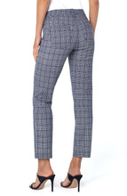 Load image into Gallery viewer, Final Sale Madonna Navy and Porcelain Plaid Slim Pant - Liverpool Los Angeles LM2566M42P90