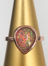 Load image into Gallery viewer, ODELE OPAL TEARDROP RING IN ROSE GOLD