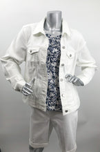 Load image into Gallery viewer, Daisies in navy, white and gray dance on this lovely sleeveless top by Papillon. The color combination makes it a very versatile top to pair with so many different bottoms from jeans to skirts and everything in-between.