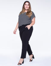Load image into Gallery viewer, The Kelsey Trouser is one of Liverpool's best sellers and you'll see why after you put on these beautiful pants. Comfort and style are words that describe these gorgeous trousers. With super stretch Ponte fabrication, you will feel comfort all day.