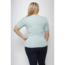 Load image into Gallery viewer, FINAL SALE CURVY VERA BLACK PRINTED TEE