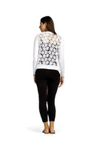Load image into Gallery viewer, SKYLAR SHEER WHITE FLORAL LONG SLEEVE CARDIGAN - PAPILLON