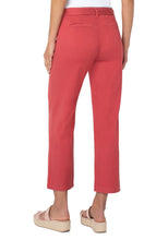 Load image into Gallery viewer, Our Ella pant by Liverpool is a style that is perfect for the warm, sunny days! A self-tie belt and a stunning rosebud pink hue is a winner on every level. Not only is it fashionable but it also super comfortable and easy to wear in a cozy cotton dobby fabric. Dress up with heels or wear casually with your favorite tennis shoe.
