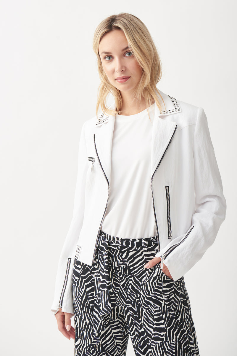 WYNNE WHITE EMBELLISHED JACKET JOSEPH RIBKOFF 221900 Aurora Lynn
