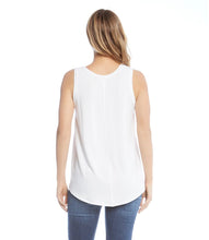 Load image into Gallery viewer, Every wardrobe requires a basic white tank to wear under jackets, other tops or just on its own. Our Wren tank is cut from French terry for an extra soft and comfortable fit.