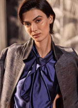 Load image into Gallery viewer, Branca Halter Draped Top in Indigo Shade - Lysse 20-3654-M3
